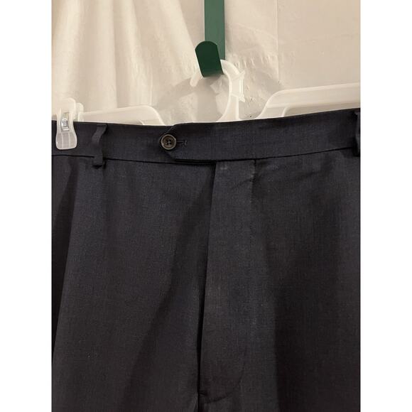 Brooks Brothers Brooks Flex Men's Wool Pants Madison Fit Blue 44X32 Preppy - Picture 2 of 6